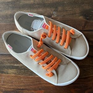 Camper 39 Shoes Orange Tan